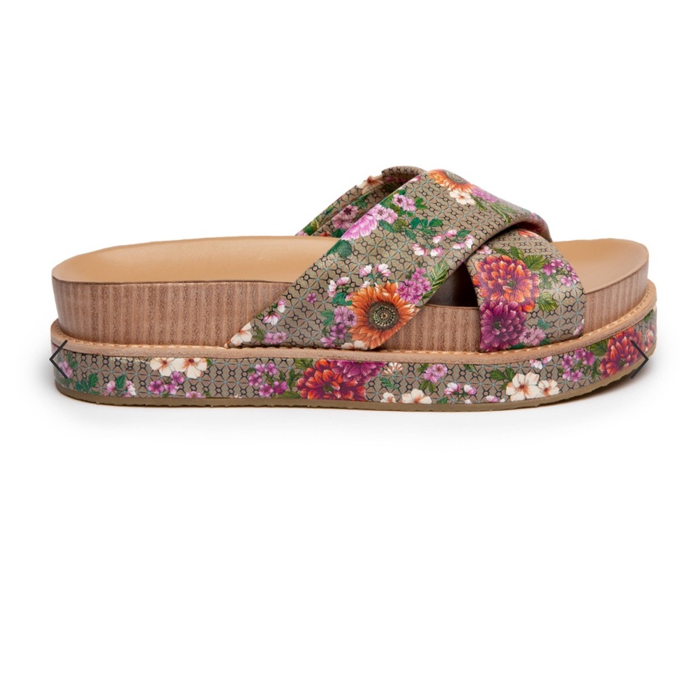 🌷Johnny Was Jenna X band Sandal NWT & box - Picture 2 of 10
